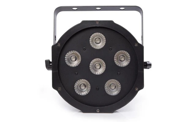 Foco LED Plano con 6 x LEDs RGB DE 3 W