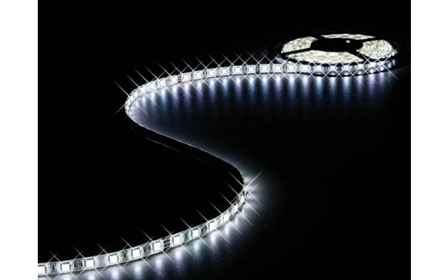 CINTA CON LEDs FLEXIBLE - COLOR BLANCO - 300 LEDs - 5m - 24Vdc -
