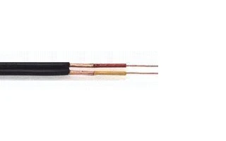 Bobina de cable negro 2 x 0.14 mm apantallado (100m)