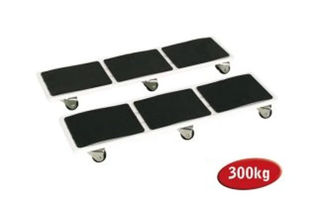 Doble soporte con ruedas - Max 300 Kg / 2 Uds