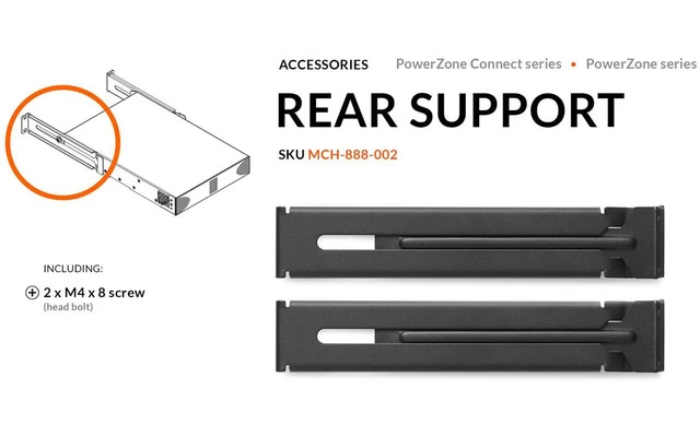 Blaze Audio Rack Rear Support kit