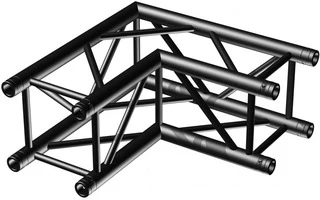 BeamZ P30-C21 Truss 2 vias corner 90º Negro