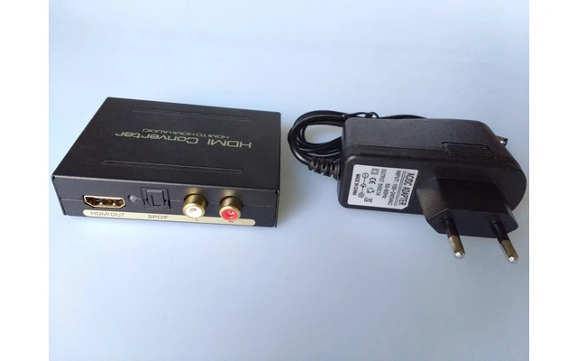 Adaptador HDMI  con salida de audio digital  optica y RCA