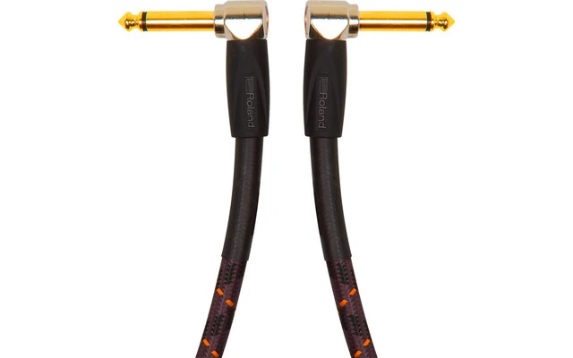 Roland RICGPC Cable serie Gold conectores jack acodados 15 cm