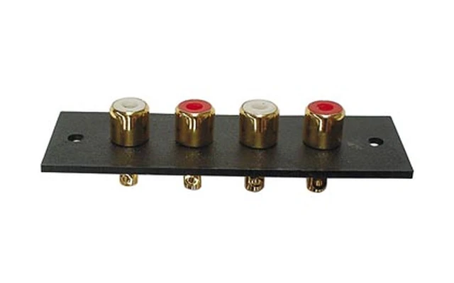 Conector RCA - 4 Polos - Dorado