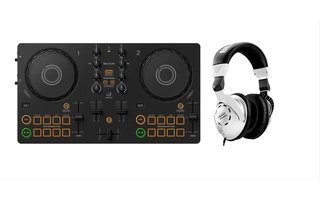 Foto de AlphaTheta DDJ-FLX2 + Behringer HPS3000