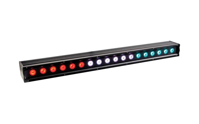 EFECTO LED PARA USO EN EXTERIORES - 18 LEDs TRICOLORES DE 3W