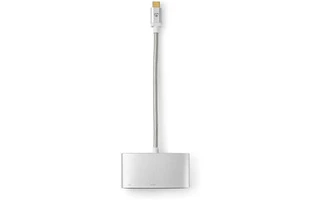 Cable Adaptador Multipuerto USB Tipo C - Tipo C Macho - USB A Hembra + Salida HDMI™ + USB Tipo C