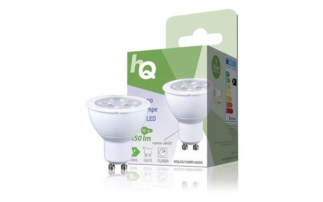 Bombilla LED MR16 GU10, 5,5 W, 350 lm, 2700 K