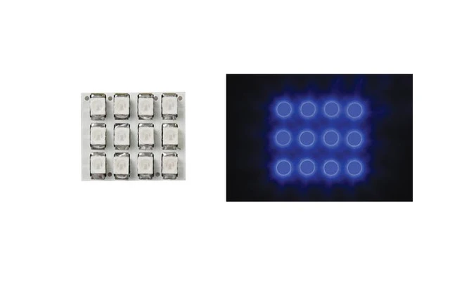 MÓDULO DE ILUMINACIÓN - LEDs AZULES CON DIFUSOR REDONDO - 12V 