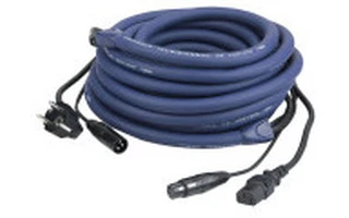 Cable de alimentación + señal DMX XLR 10 m