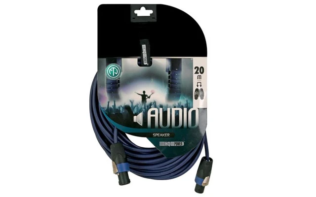 Cable de altavoz profesional, conector macho de 2 polos a 2 polos - Neutrik - 20 metros