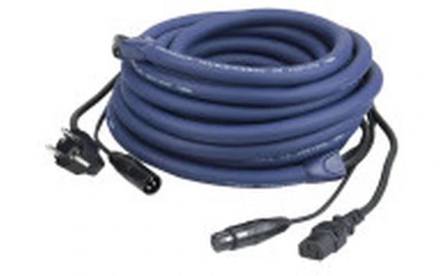 Cable de alimentación + señal DMX XLR 10 m