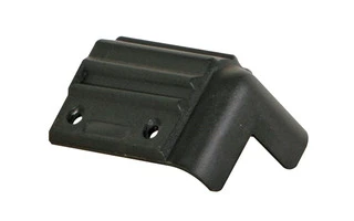 Cantonera para caja acústica, plástico negro, 55 x 35mm x 90°