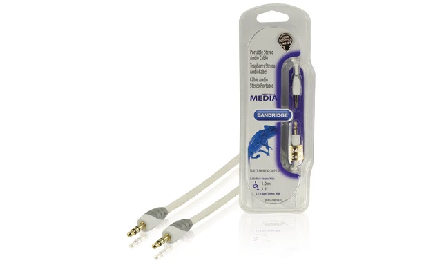 Cable de audio estéreo portátil de 1.00 m - Bandridge