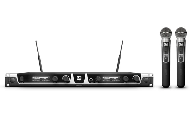 LD Systems U506 UK HHD 2 Sistema inalámbrico con 2 Micrófonos de Mano dinámicos