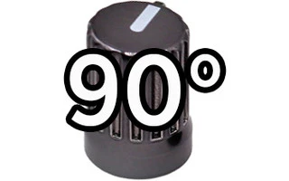 DJ Techtools Chroma Caps Super Knob 90º Negro Metalizado