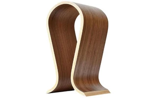 Soporte de mesa para auriculares cuerpo de madera