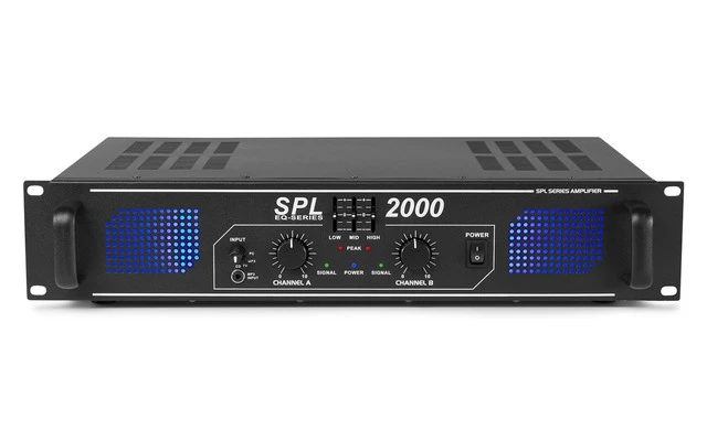 SkyTec SPL 2000 Amplifier 2x 1000W EQ