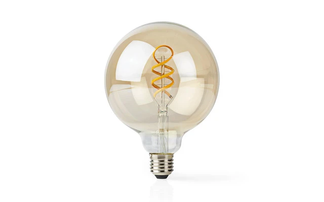 Bombilla LED Wi-Fi de Filamento de Blanco Cálido a Frío - Trenzada - E27 - G125 - 5,5 W - 350 lm