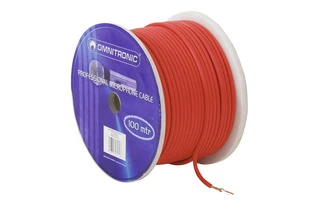 OMNITRONIC Microphone cable 2x0.22 100m rojo