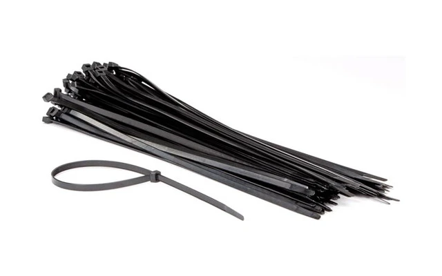 JUEGO CON CADENETAS DE NYLON - 8.8 x 500 mm - COLOR NEGRO (100 uds.)