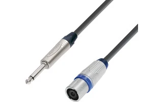 Adam Hall Cables K5 S225 PX 0030 - Cable Altavoz 2 x 2,5 mm² Neutrik de Speakon 4 Pines a Jack