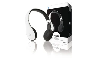 Auriculares de diadema Bluetooth 4.1 en blanco