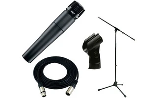 Shure SM57 + Pie jirafa + Cable micrófono de 6 metros