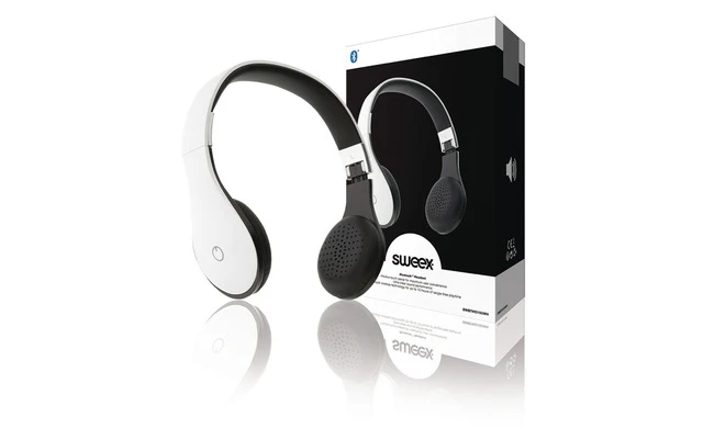 Auriculares de diadema Bluetooth 4.1 en blanco