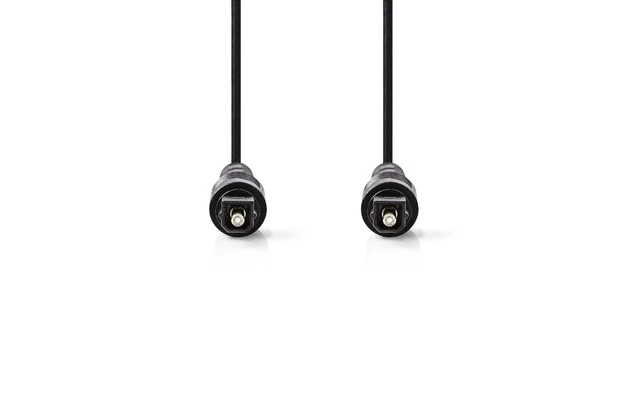 Cable de Audio Óptico - TosLink Macho - TosLink Macho - 3,0 m - Negro - Nedis CAGB25000BK30