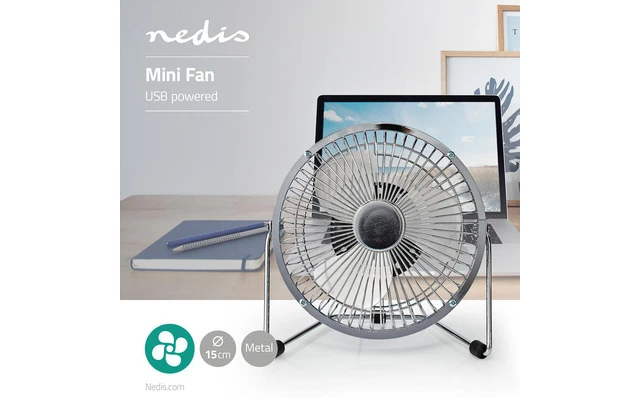 Ventilador de mesa USB - Diámetro: 150 mm - 3 W