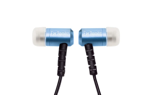 EARBOMBZ EB Pro Blue - Auriculares In-Ear profesionales para estudio con micrófono multifunción 