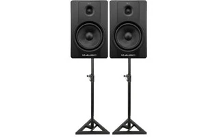 Pack : M-Audio BX8 D2 + Soportes
