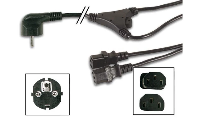 Cable de alimentación L=2.0m NEGRO