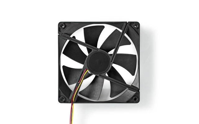 Ventilador para Ordenador - CC - 140 mm - 3 Pines - Silencioso - Nedis DCFAN14025BK