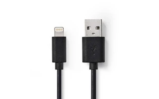 Cable de Carga y Sincronización - Conector Lightning Apple de 8 Pines Macho - USB A Macho - 3,0 