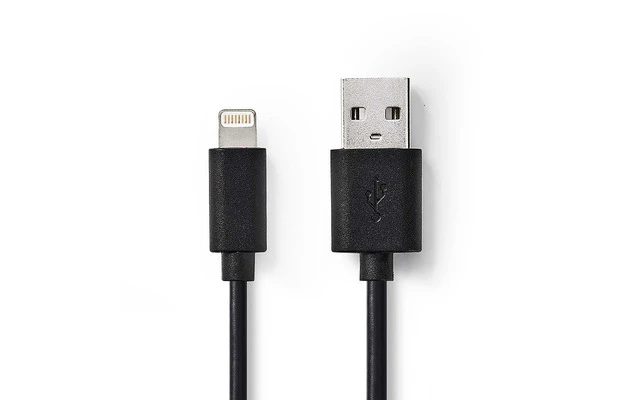 Cable de Carga y Sincronización - Conector Lightning Apple de 8 Pines Macho - USB A Macho - 3,0