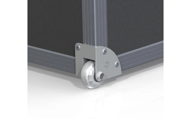 Adam Hall Hardware 37600 S - Rueda de 48 mm para esquina con carcasa de fundición de aluminio