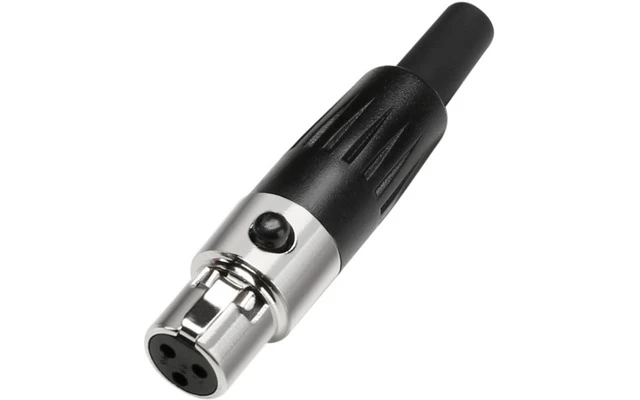 Conector Mini XLR de 3 pines femenino