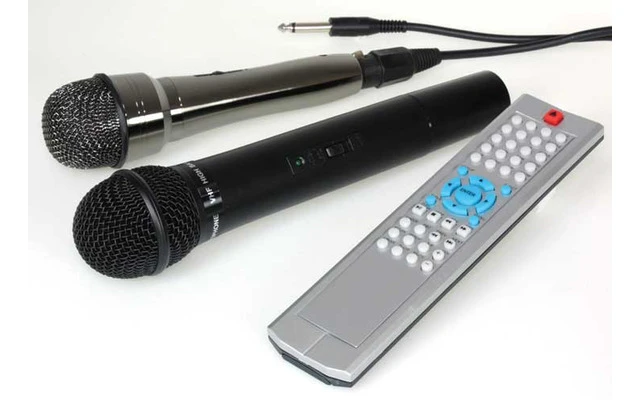 Sistema portable P.A/ karaoke con DVD/USB & Microfono inalambrico- economico