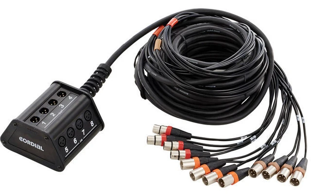 Cordial CYB 8-4 C/15 - Stagebox 8 entradas, 4 retornos, longitud 15 metros