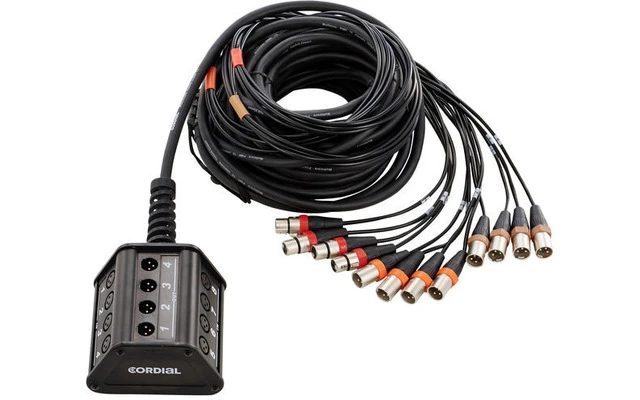 Cordial CYB 8-4 C/15 - Stagebox 8 entradas, 4 retornos, longitud 15 metros