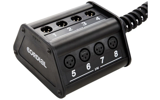 Cordial CYB 8-4 C/15 - Stagebox 8 entradas, 4 retornos, longitud 15 metros