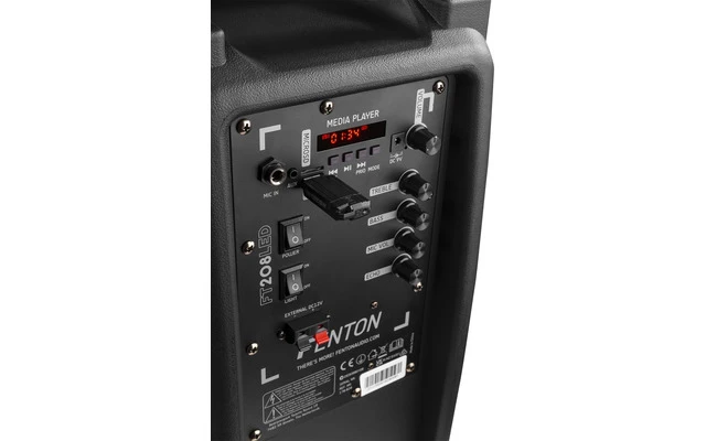 Fenton FT208LED Portable Sound System 2x 8