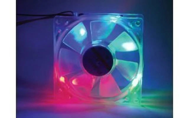 Ventilador para PC , 3 LEDs multicolores ( ROJO,VERDE & AZUL)