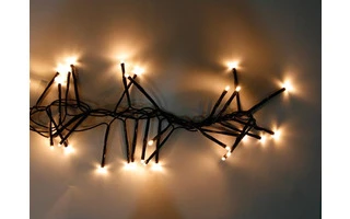 Cadena de luz con LEDs - color blanco - 180 LEDs IP44