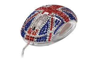 Ratón de brillantes bandera U.K