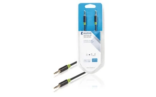 Cable de audio estéreo de 3,5 mm macho a macho de 2,00 m en gris