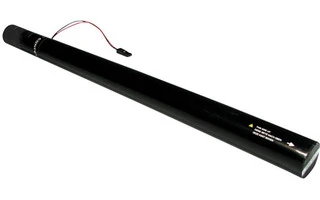 Cañon Confeti eléctrico 80cm Plateado Metálico